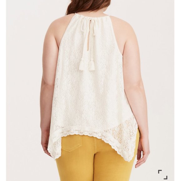 Torrid LACE ROPE NECK TANK TOP - Picture 8 of 8